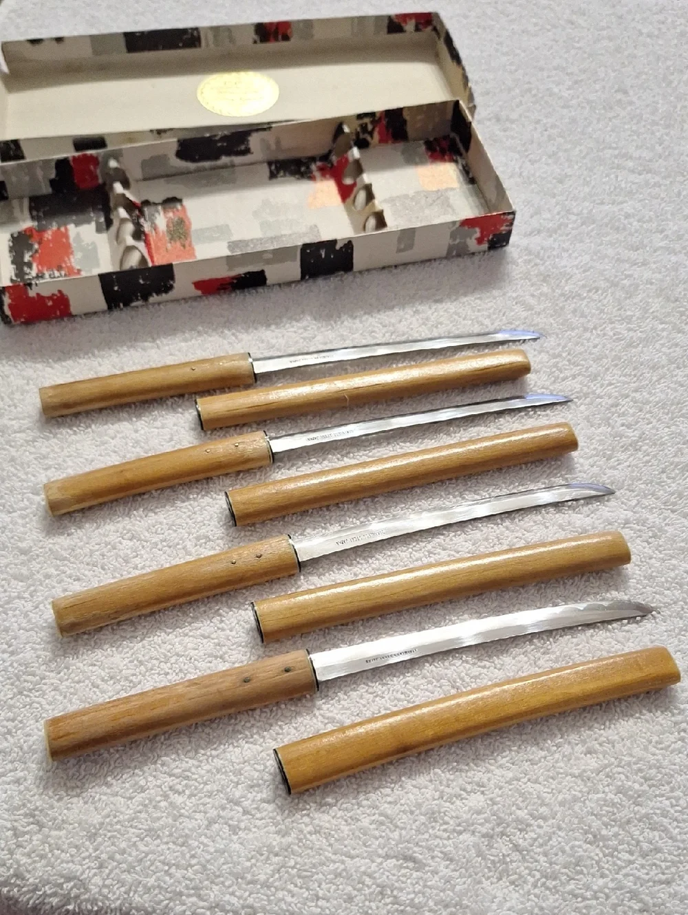 55th anniversary sidney krandall & sons japanese steak knife set
